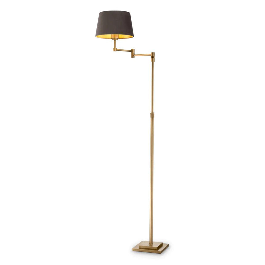 Corbin velvet floor lamp