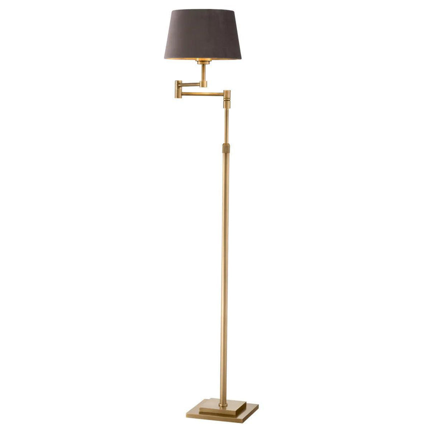 Corbin velvet floor lamp