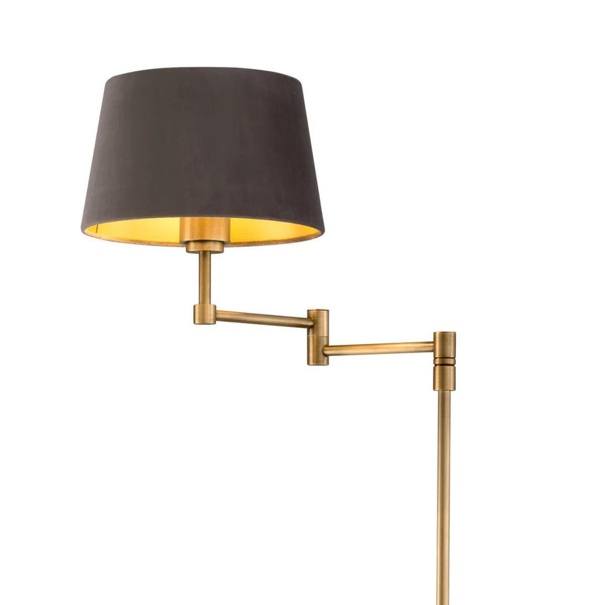 Corbin velvet floor lamp