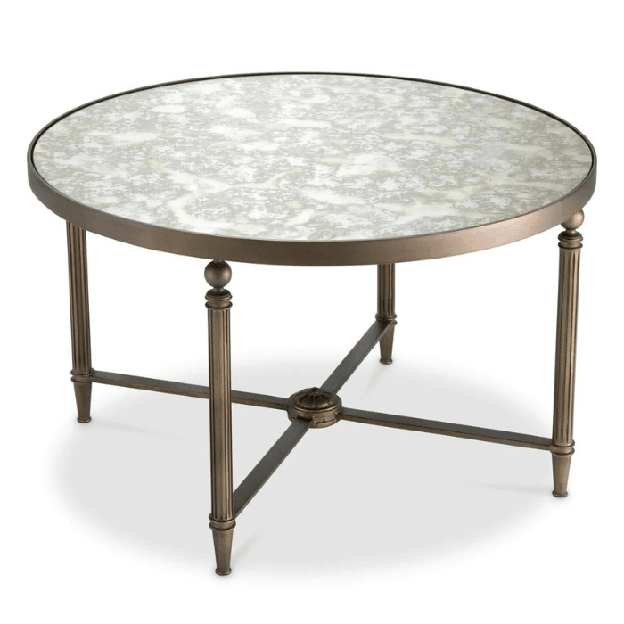Bowery Antique Mirror Glass Coffee Table
