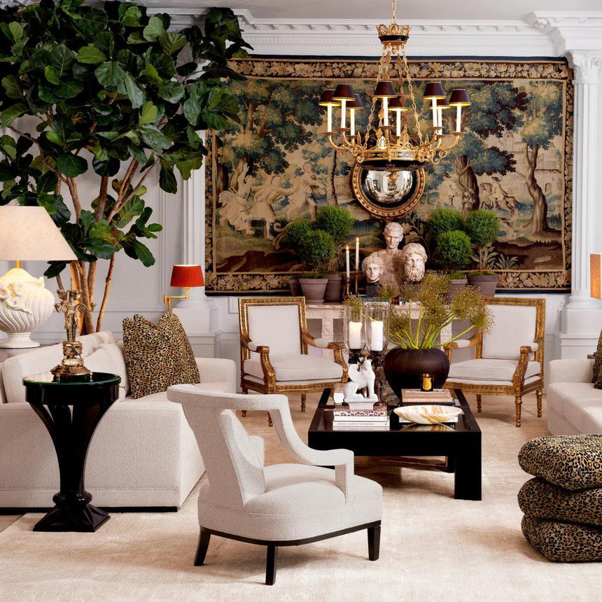 Aswan glass side table