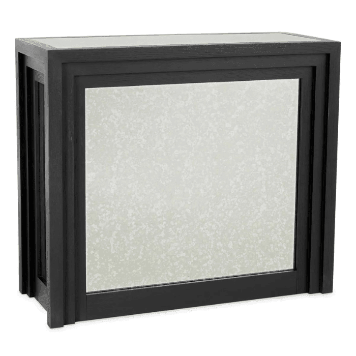 Metropolitan antique mirror glass bar counter