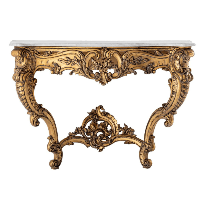 Rococo marble console table