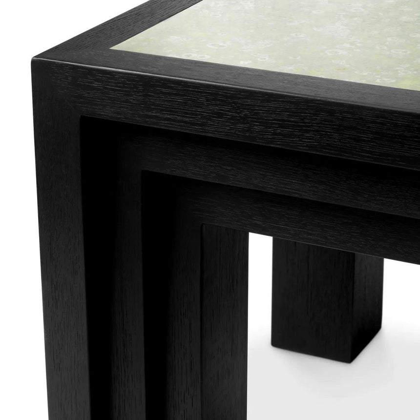 Metropolitan antique mirrored glass side table