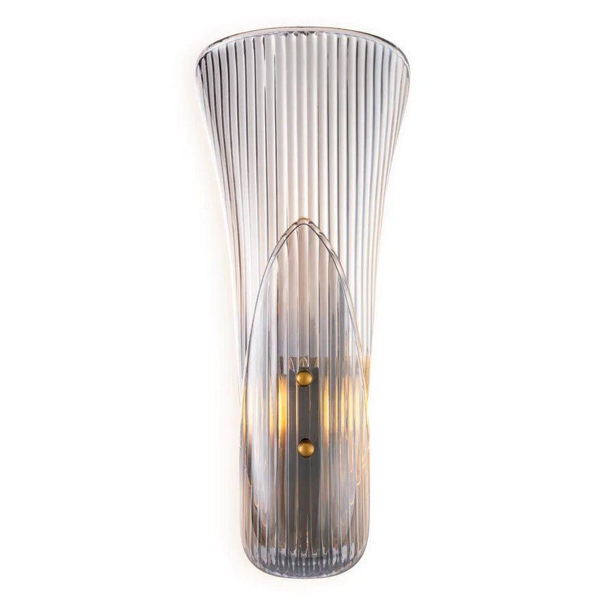 Amun smoked glass wall lamp