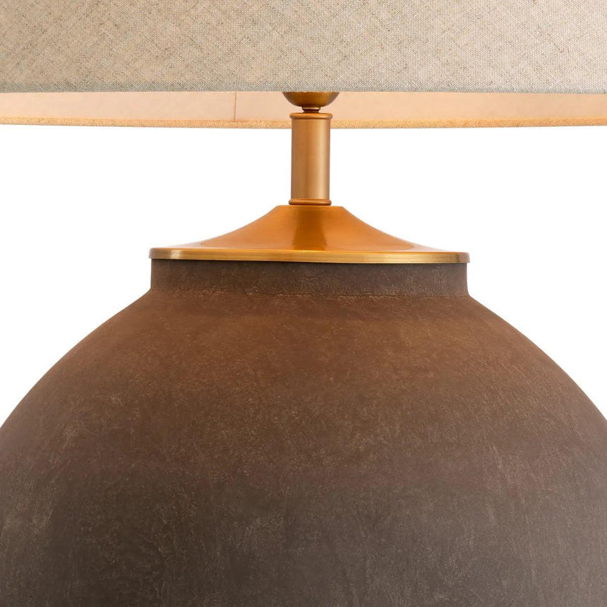 Moon Jar Stone Table Lamp