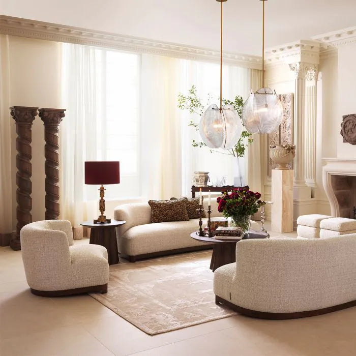 Jasper round metal flower pot medium