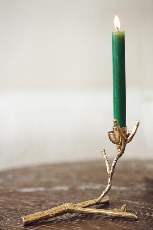 Twiggy fém gyertyatartó 14cm