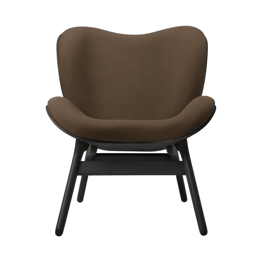 A Conversation Piece szövet fotel fekete kerettel