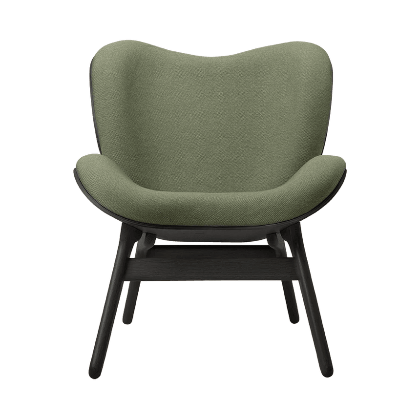 A Conversation Piece szövet fotel fekete kerettel