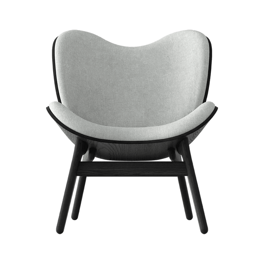 A Conversation Piece szövet fotel fekete kerettel