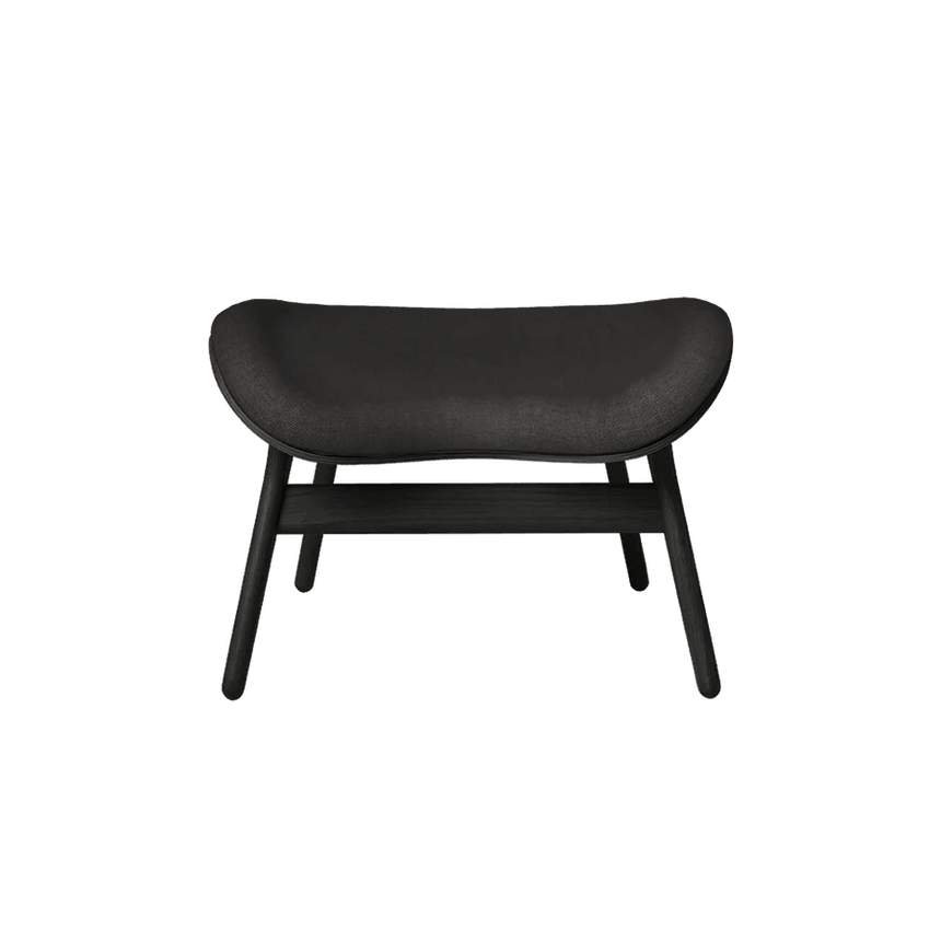 A Conversation Piece szövet lábtartó fekete kerettel