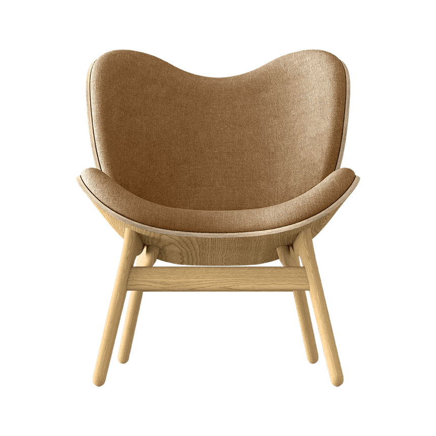 A Conversation Piece szövet fotel natúr kerettel