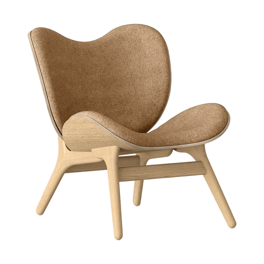 A Conversation Piece szövet fotel natúr kerettel