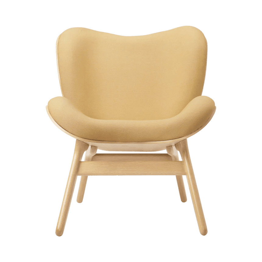 A Conversation Piece szövet fotel natúr kerettel