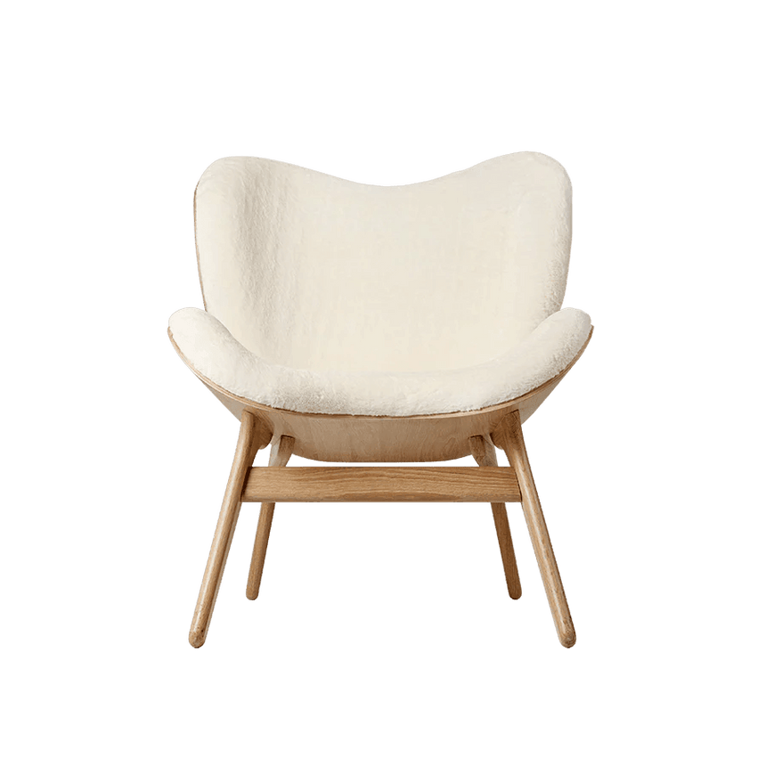 A Conversation Piece műszőrme fotel natúr kerettel