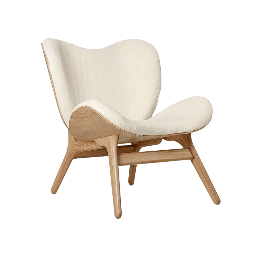 A Conversation Piece műszőrme fotel natúr kerettel