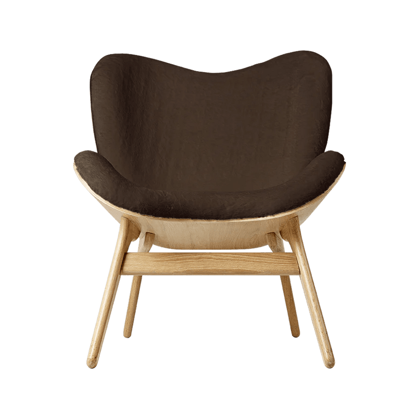 A Conversation Piece műszőrme fotel natúr kerettel