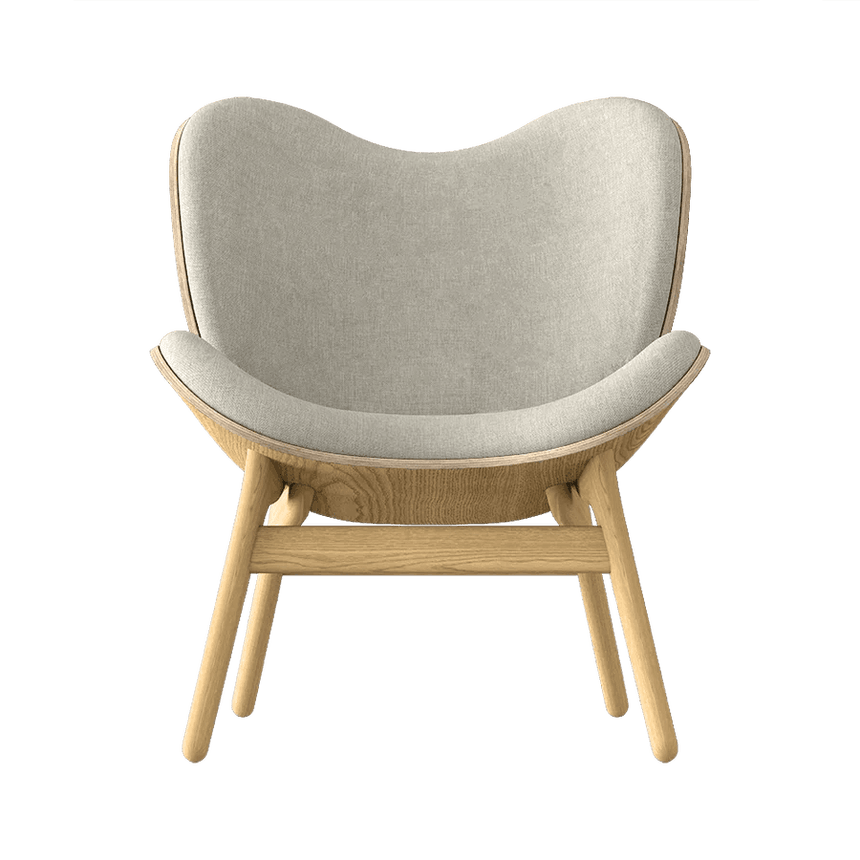 A Conversation Piece szövet fotel natúr kerettel