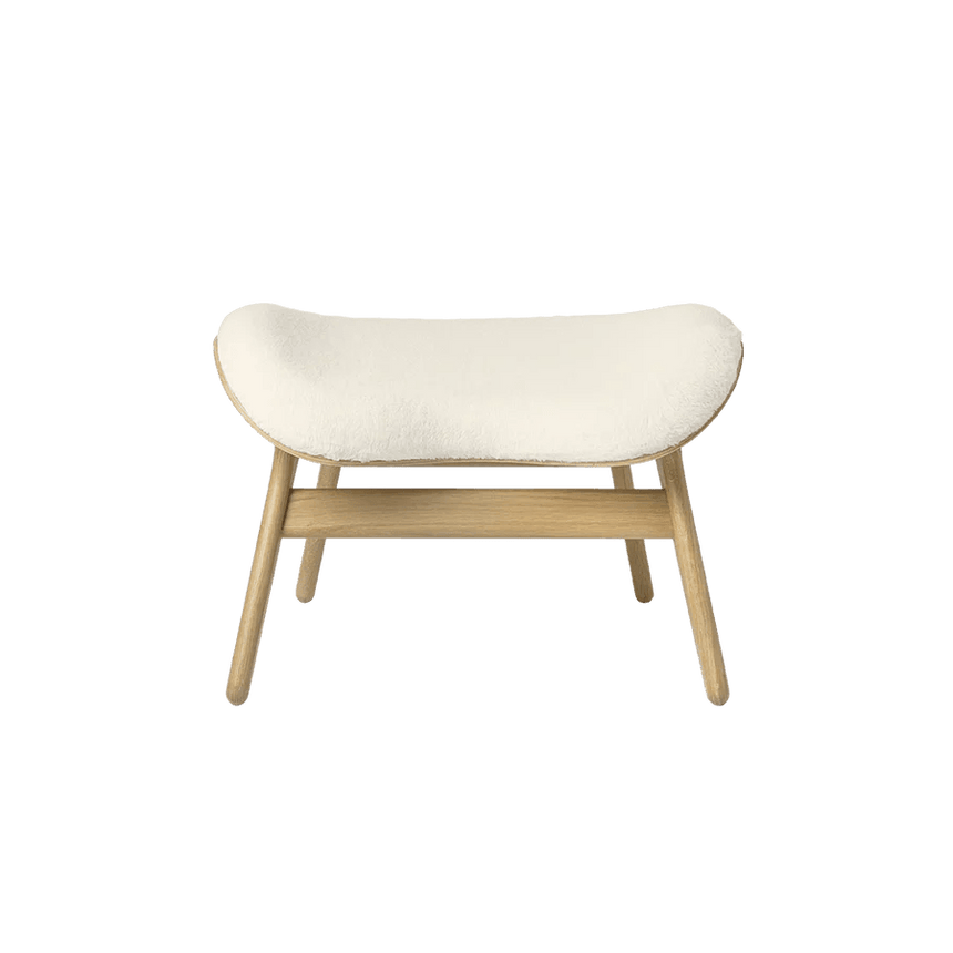 A Conversation Piece műszőrme lábtartó natúr kerettel