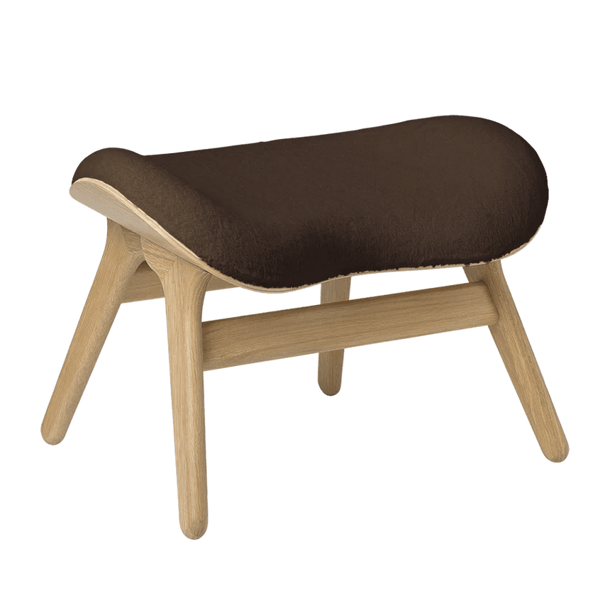 A Conversation Piece műszőrme lábtartó natúr kerettel