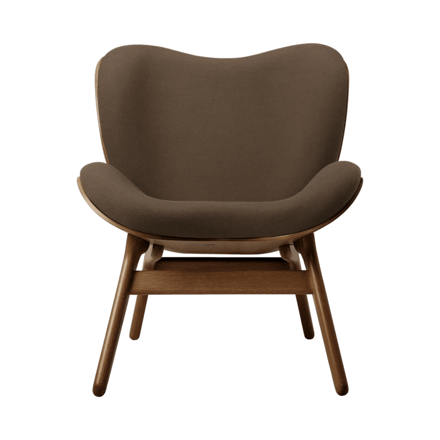 A Conversation Piece szövet fotel sötét kerettel