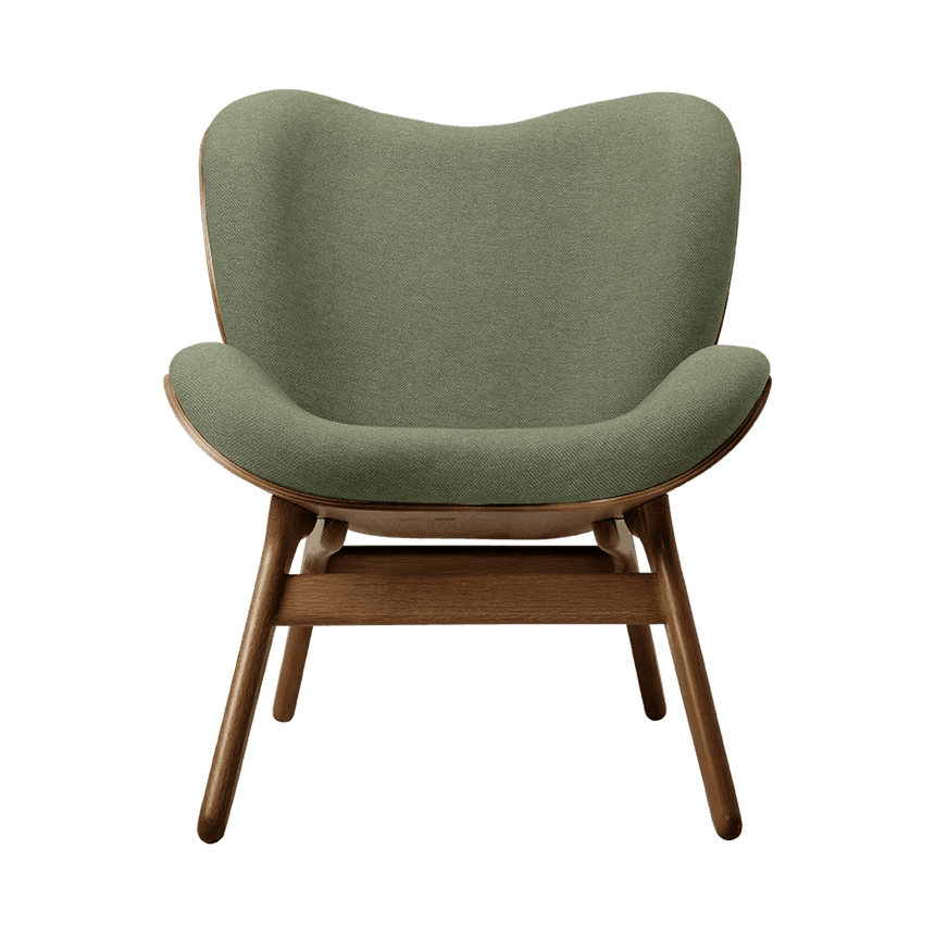 A Conversation Piece szövet fotel sötét kerettel