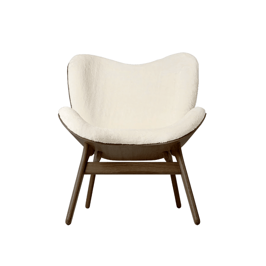 A Conversation Piece műszőrme fotel sötét kerettel