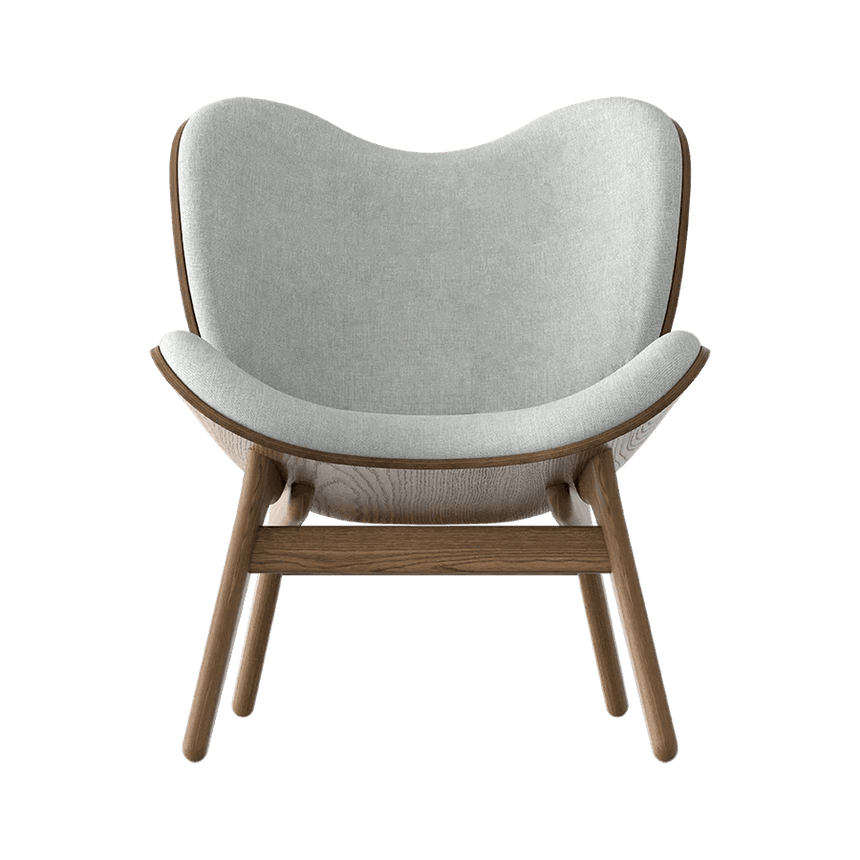 A Conversation Piece szövet fotel sötét kerettel