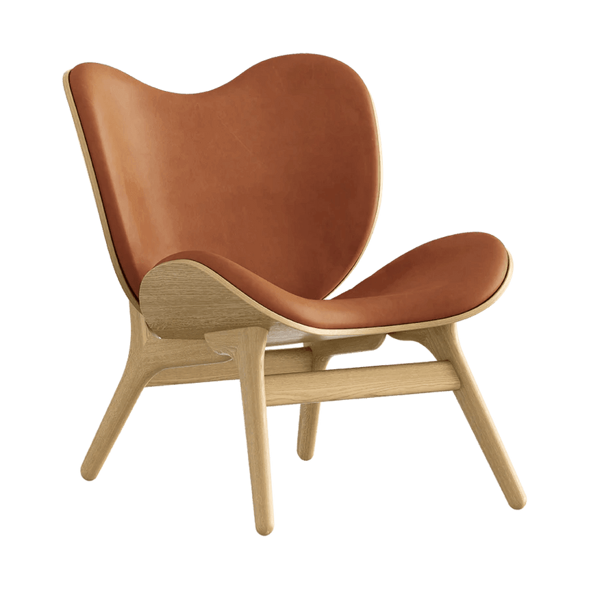 A Conversation Piece bőr fotel natúr kerettel