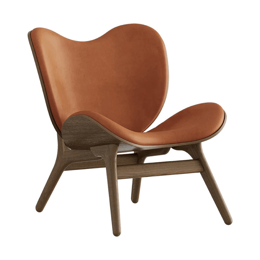 A Conversation Piece bőr fotel sötét kerettel