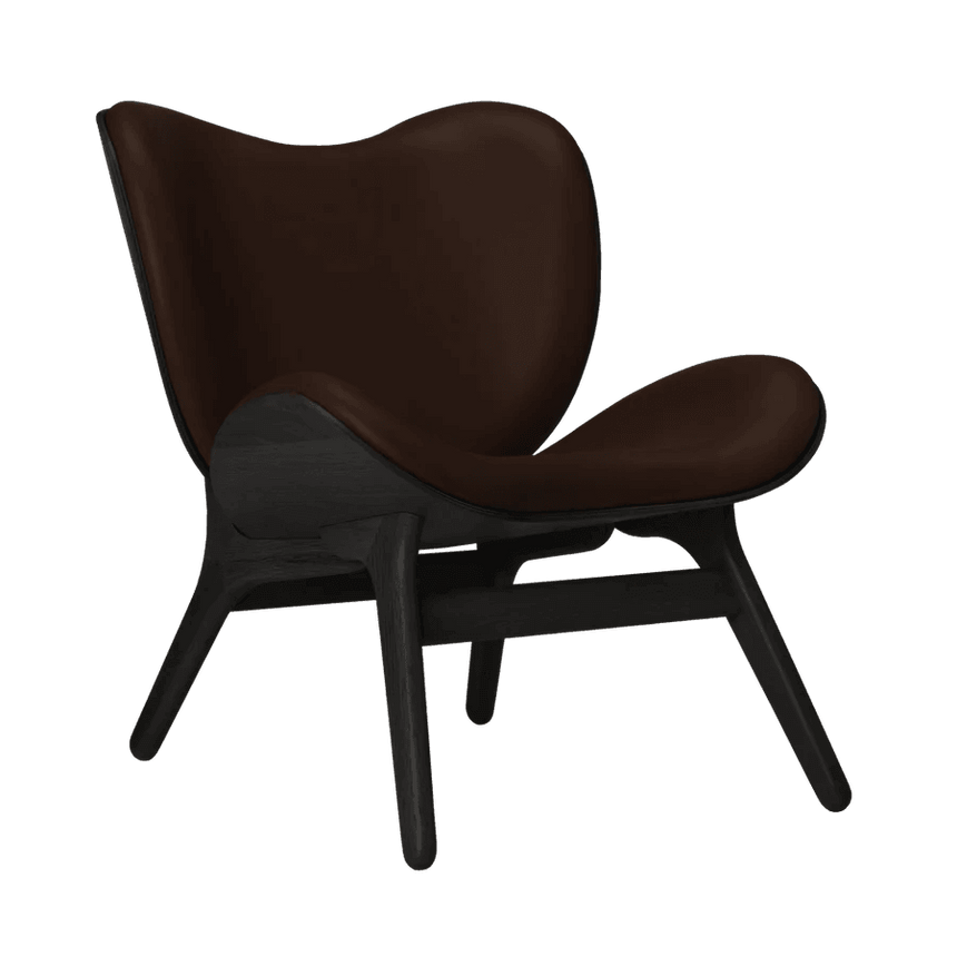 A Conversation Piece bőr fotel fekete kerettel