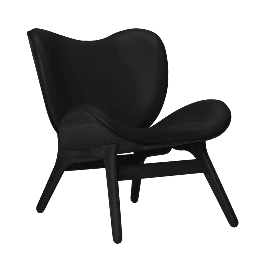 A Conversation Piece bőr fotel fekete kerettel