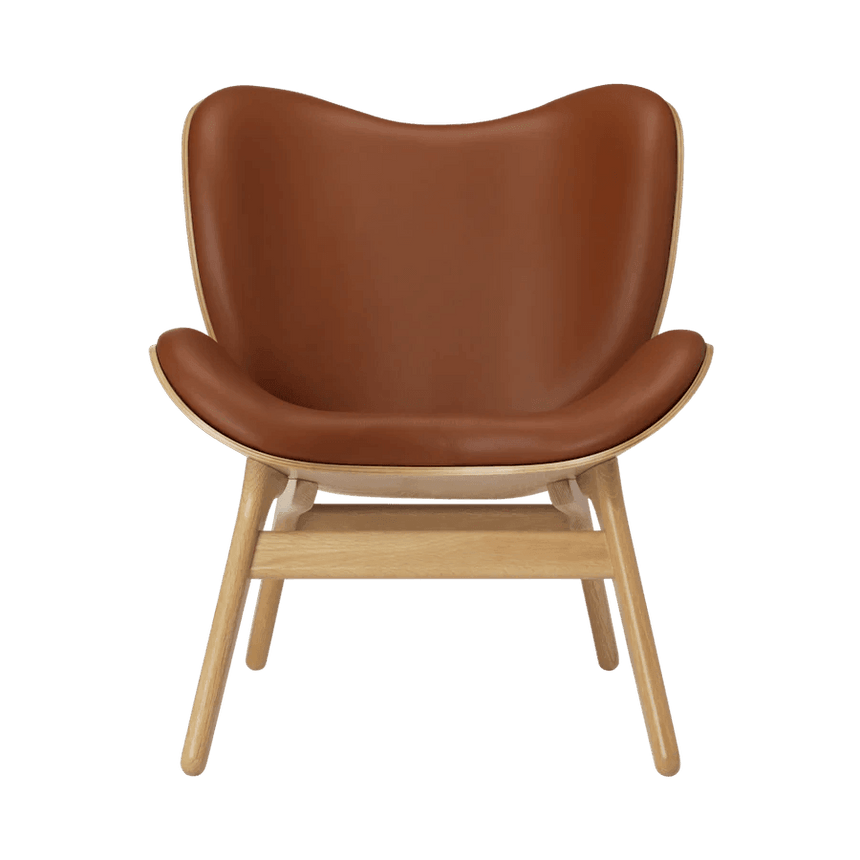 A Conversation Piece bőr fotel natúr kerettel