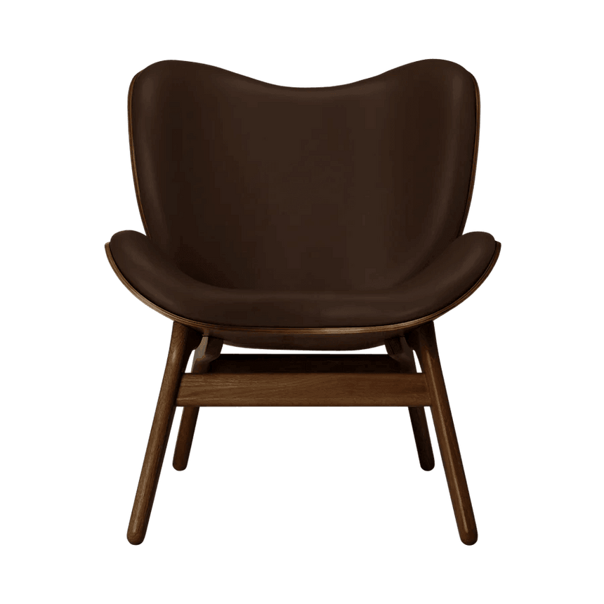 A Conversation Piece bőr fotel sötét kerettel