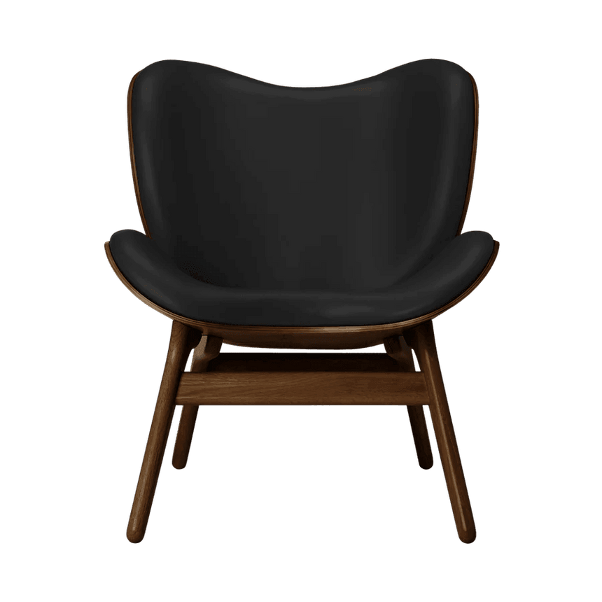 A Conversation Piece bőr fotel sötét kerettel