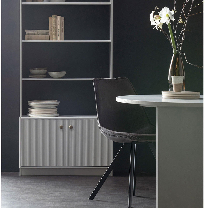 Madu világosszürke 4 polcos 2 ajtós polcrendszer-2