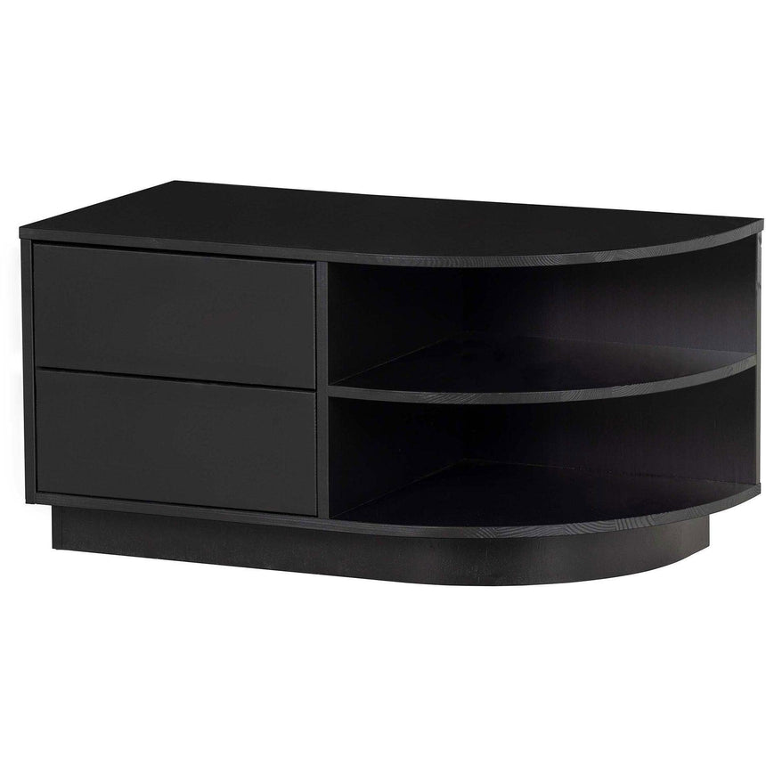 Finca fa TV kabinet jobb kerekített véggel-0