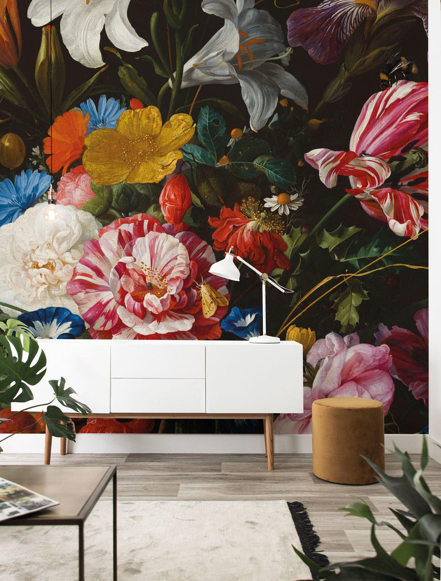 Golden Age Flowers VI, 8 paneles tapéta-1