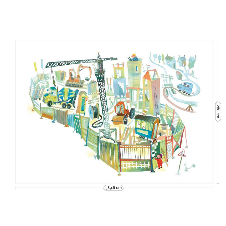 Construction site AH 8 panelos tapéta-0