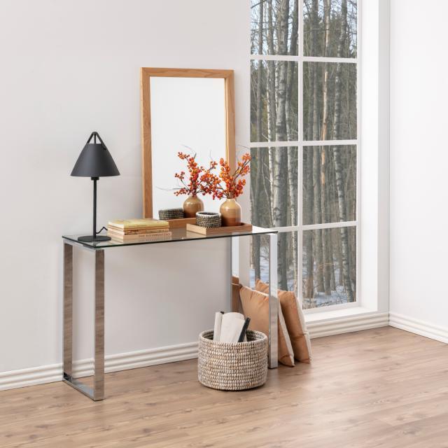Katrine glass console table