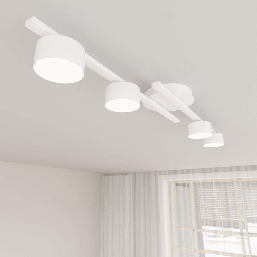 Fragment 4 fém mennyezeti lámpa