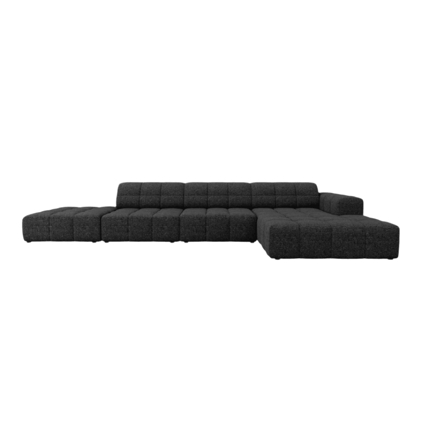 Jennifer right-hand chenille corner sofa 341x166