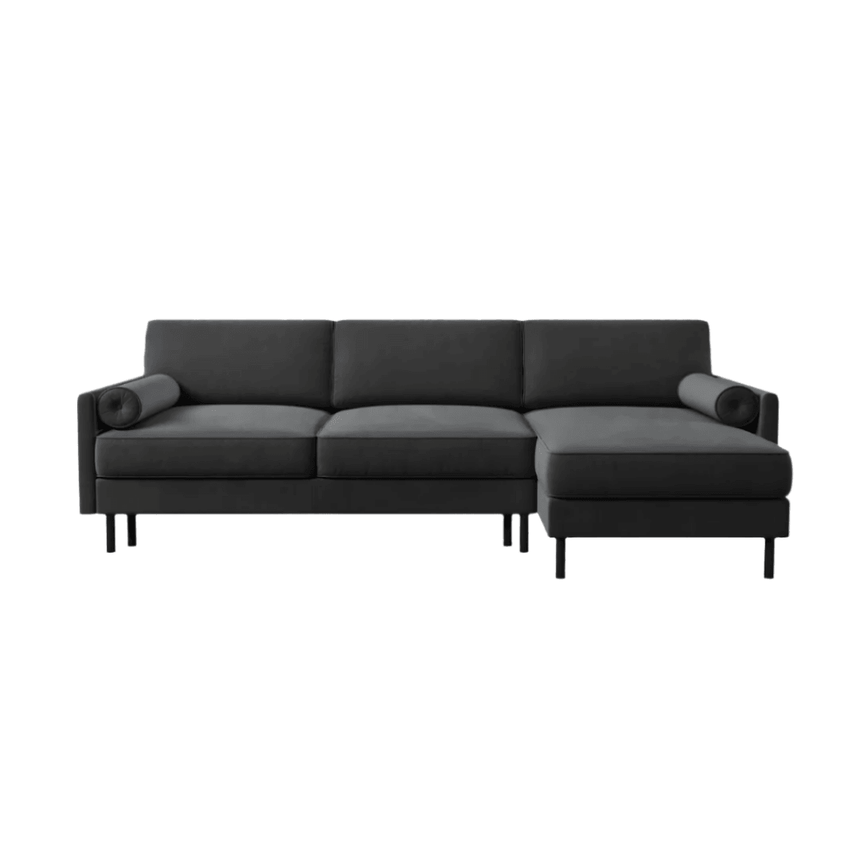 Scott right-hand velvet corner sofa
