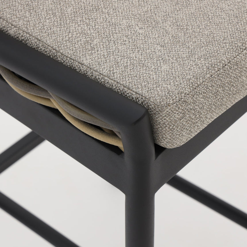 Milou metal garden bar stool