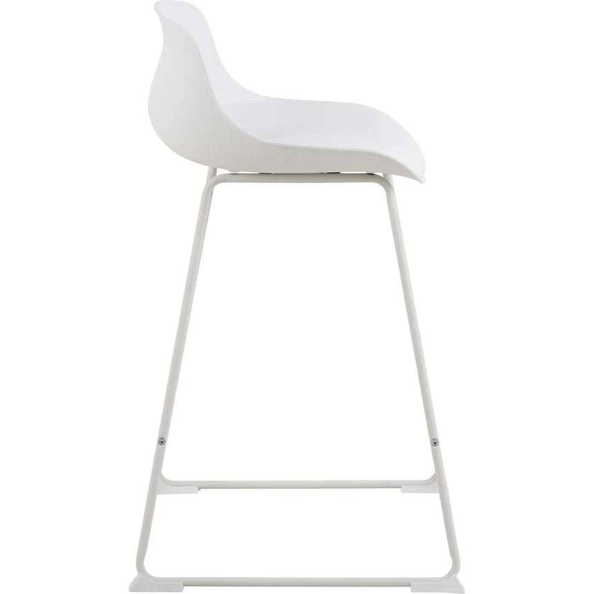 Tina textile leather low bar stool