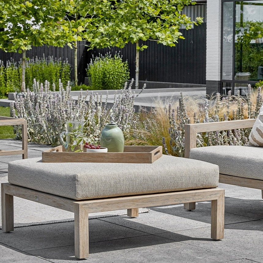 Olive szövet kerti lábtartó