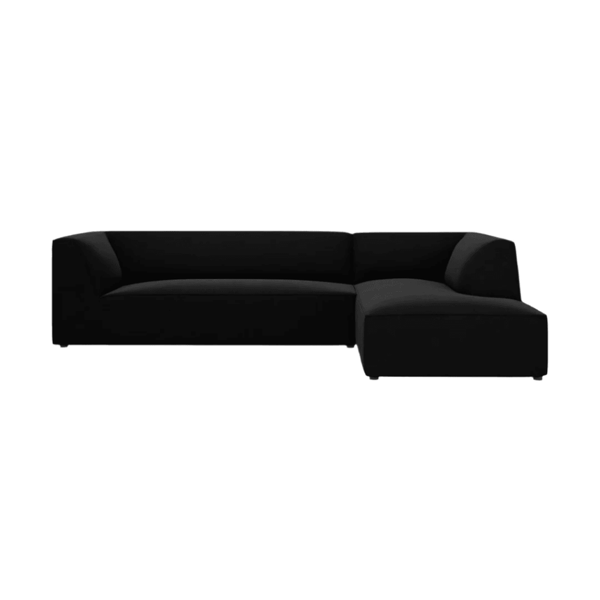 Ruby right-hand velvet corner sofa 273x180