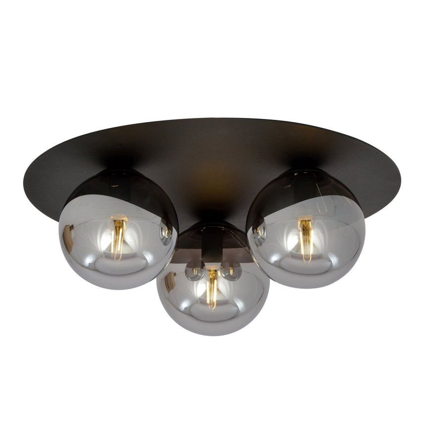 Solar 3 Graphite metal ceiling lamp