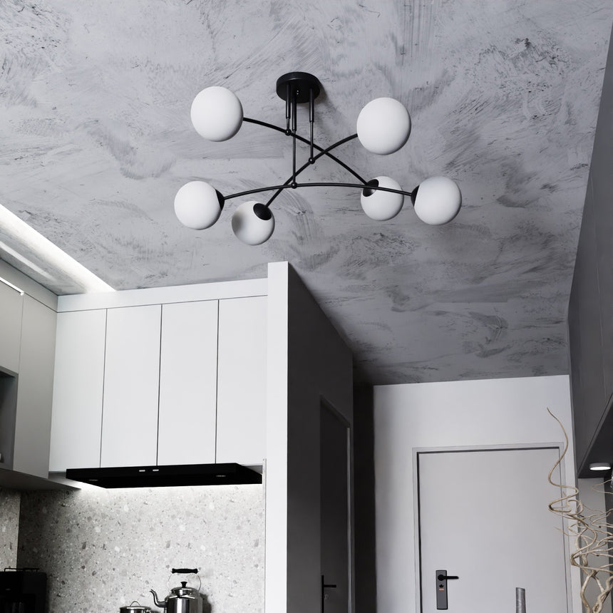 Pregos 6 fém mennyezeti lámpa